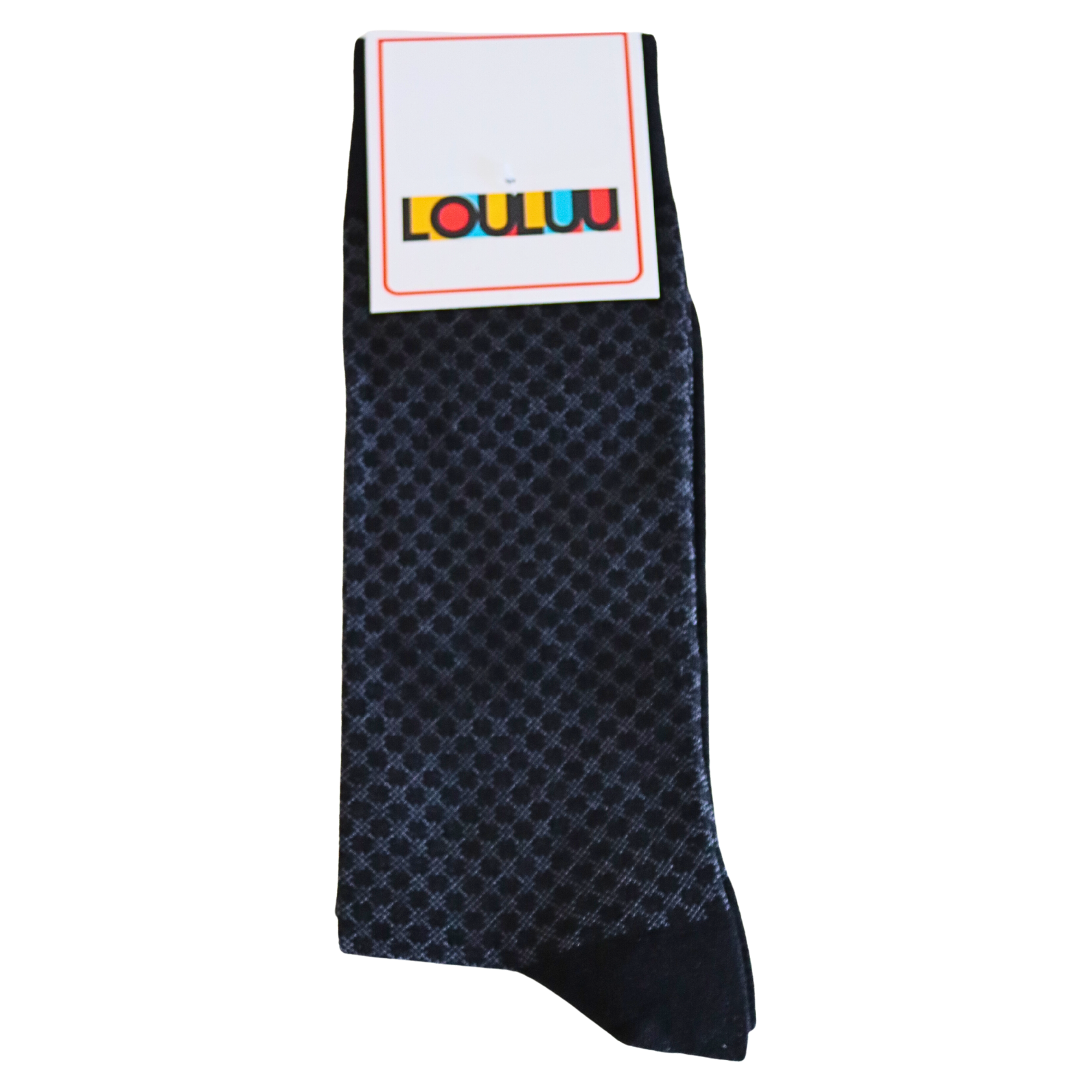 Louluu Men Roan Black Colour Bamboo Socks