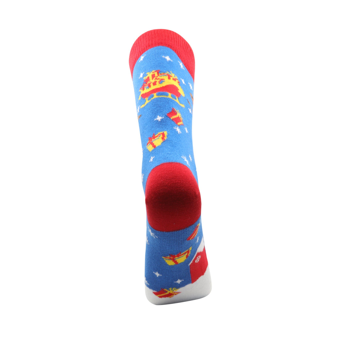 Louluu Colourful Blue Christmas Socks