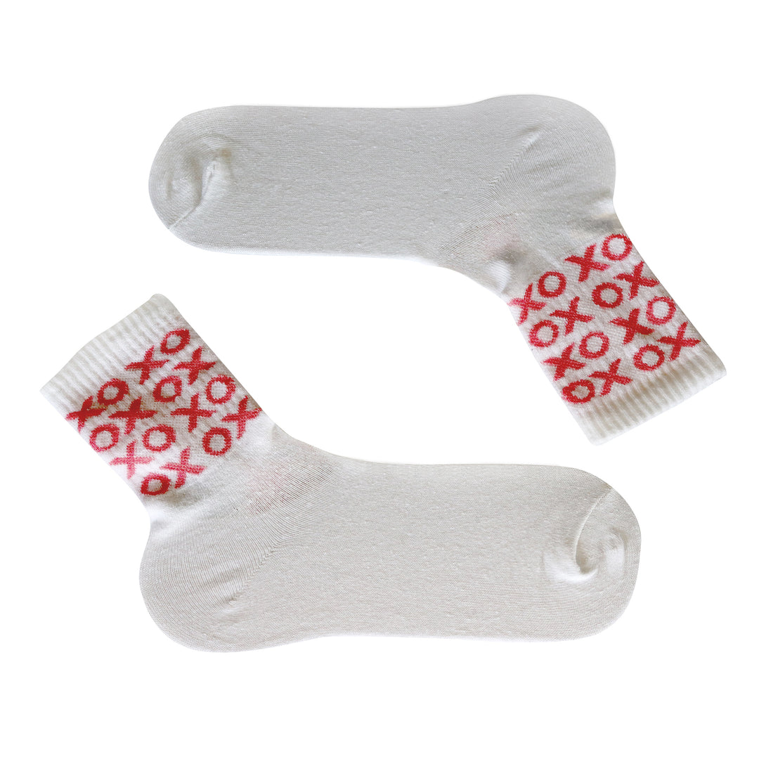 Louluu Women XOX Design Tennis Ankle Socks