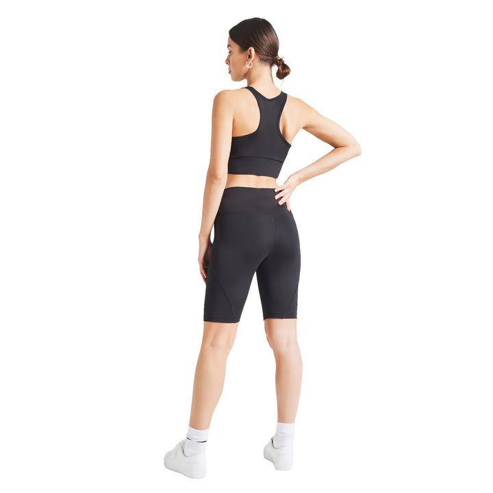 Fashion Tight Black Basic High Waisted Sports Shorts