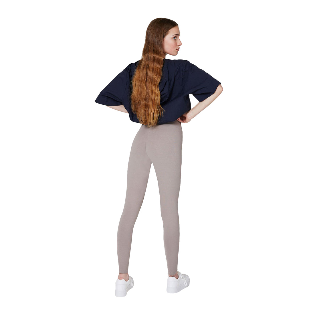 FashionTight Brown Basic High Waisted Leggings