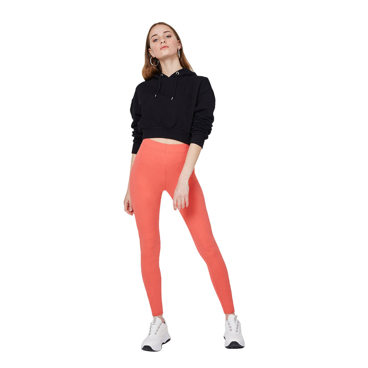 FashionTight Orange Classic High Waisted Leggings