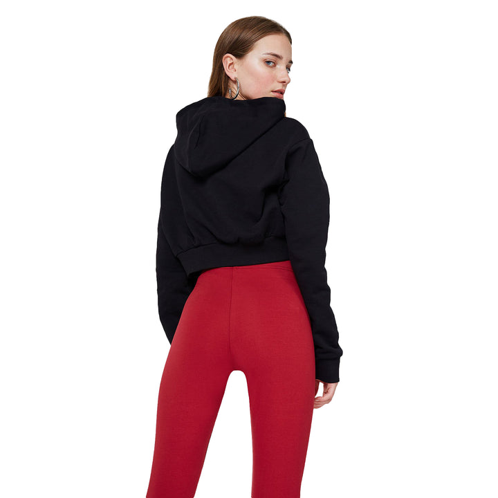 FashionTight Red Basic High Waisted Slogan Leggings