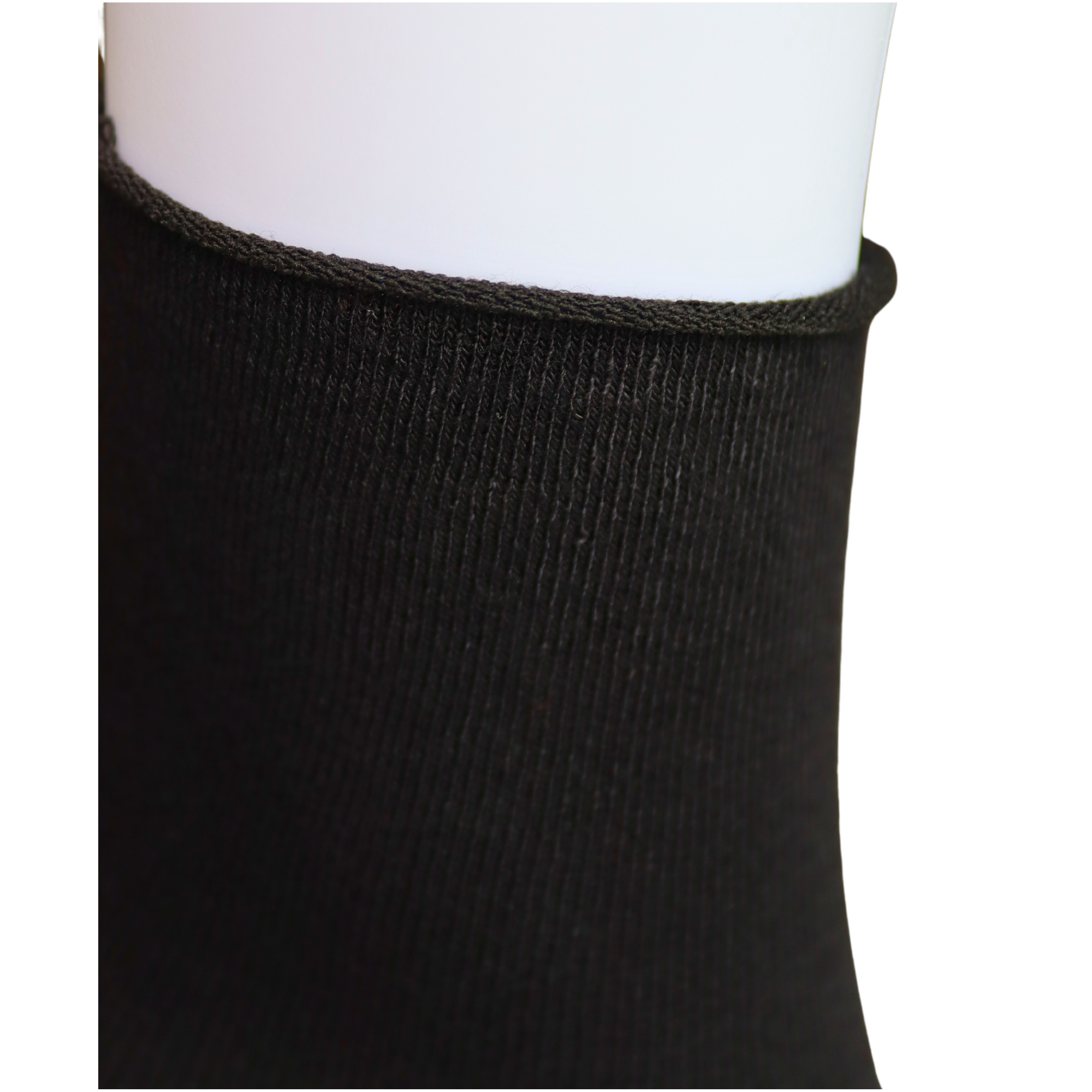 Louluu Women Black Colour Bamboo Diabetic Ankle Socks