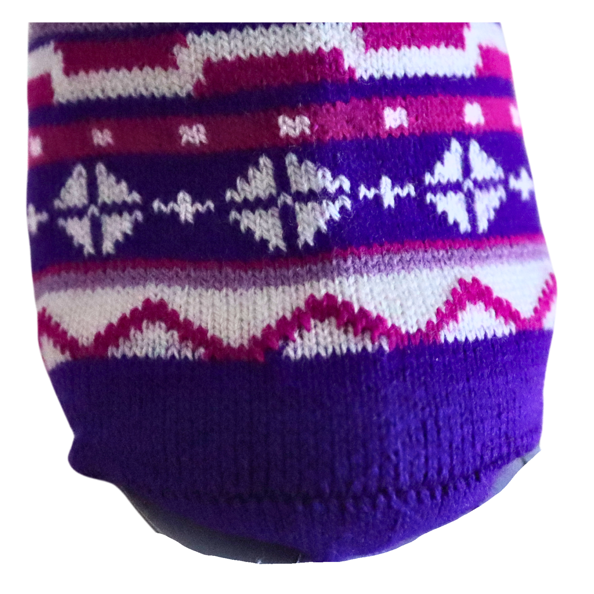 Louluu Women Purple Colour Nordic Design Socks