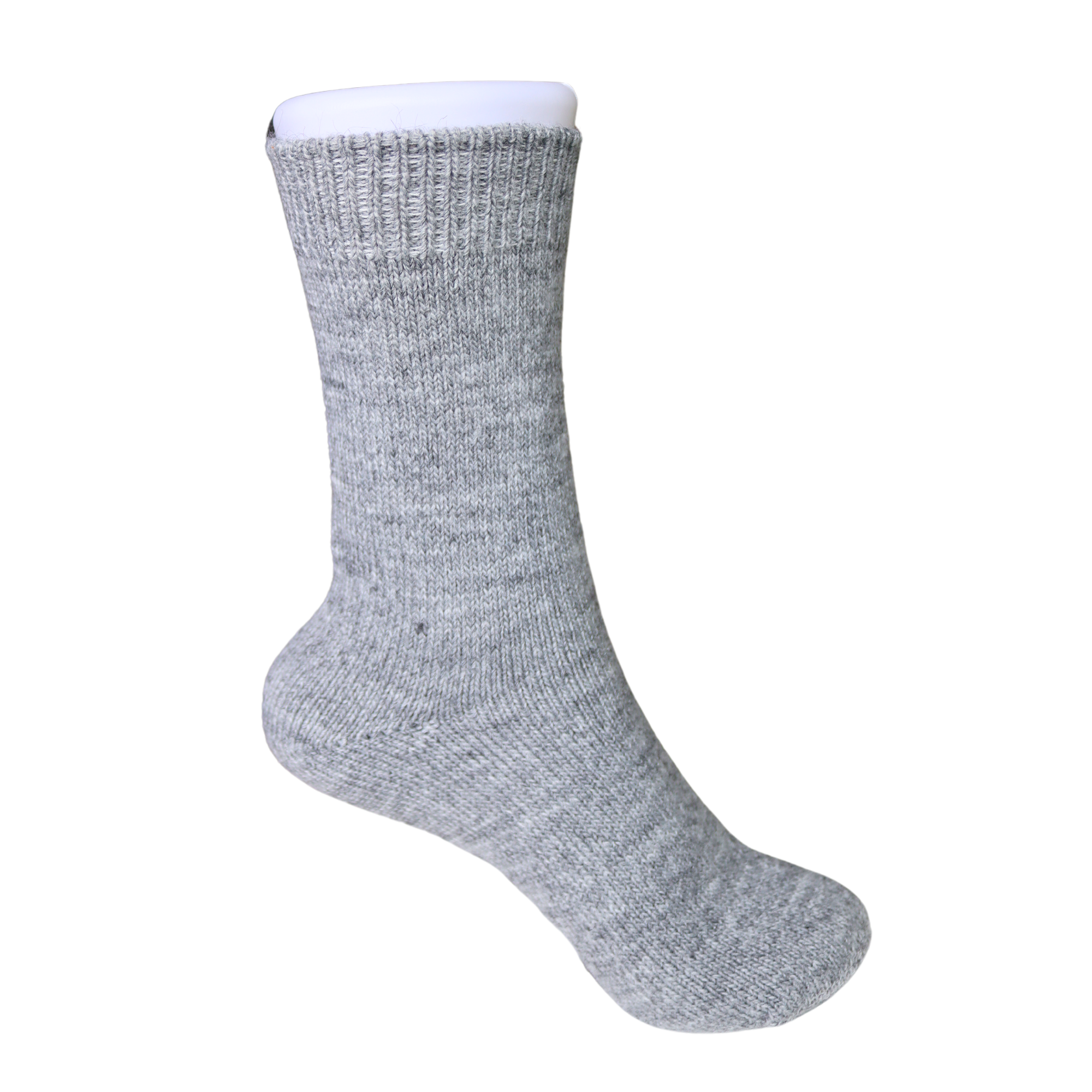 Louluu Women Grey Colour Lambswool Socks