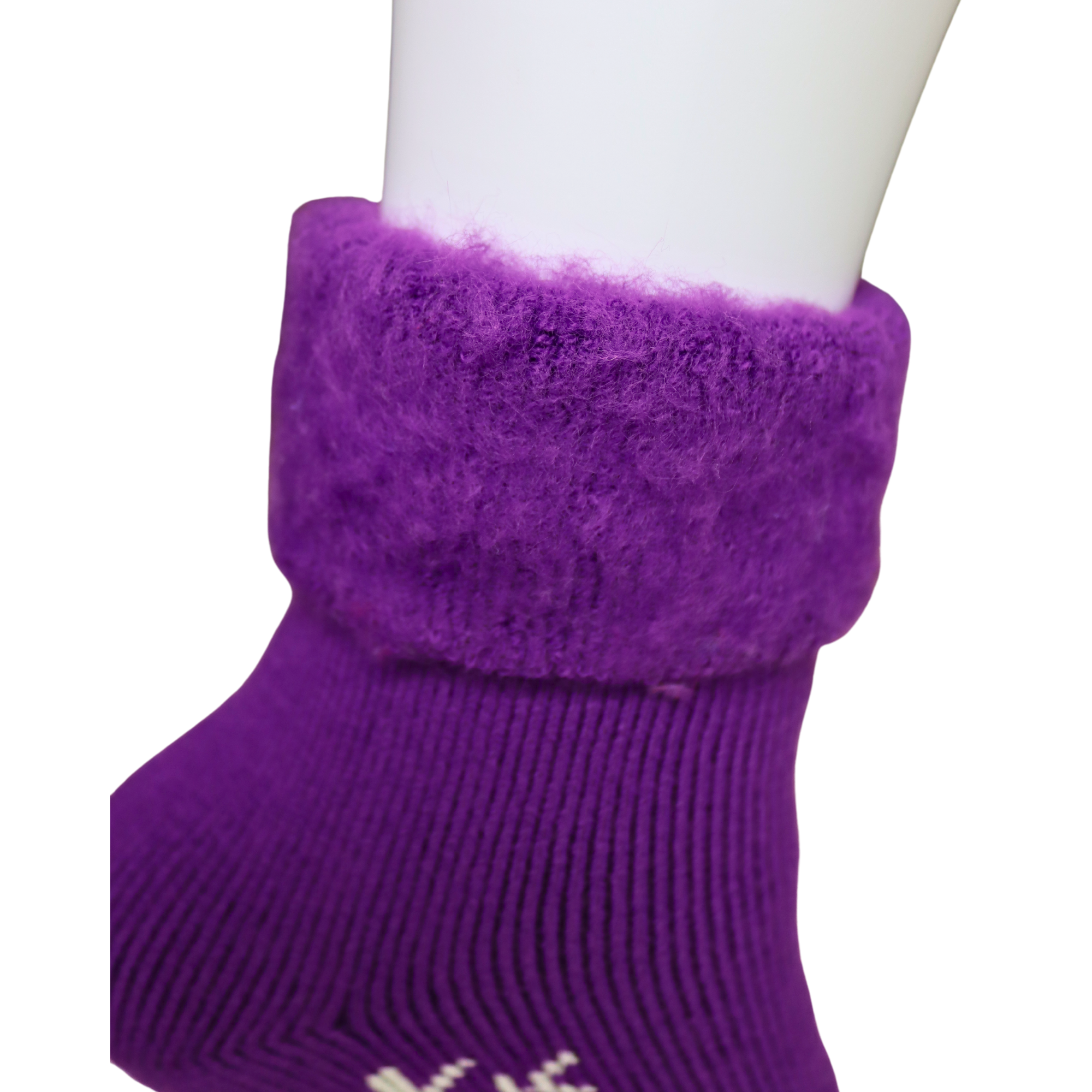 Louluu Women Thermal Snowflake Purple Colour Socks