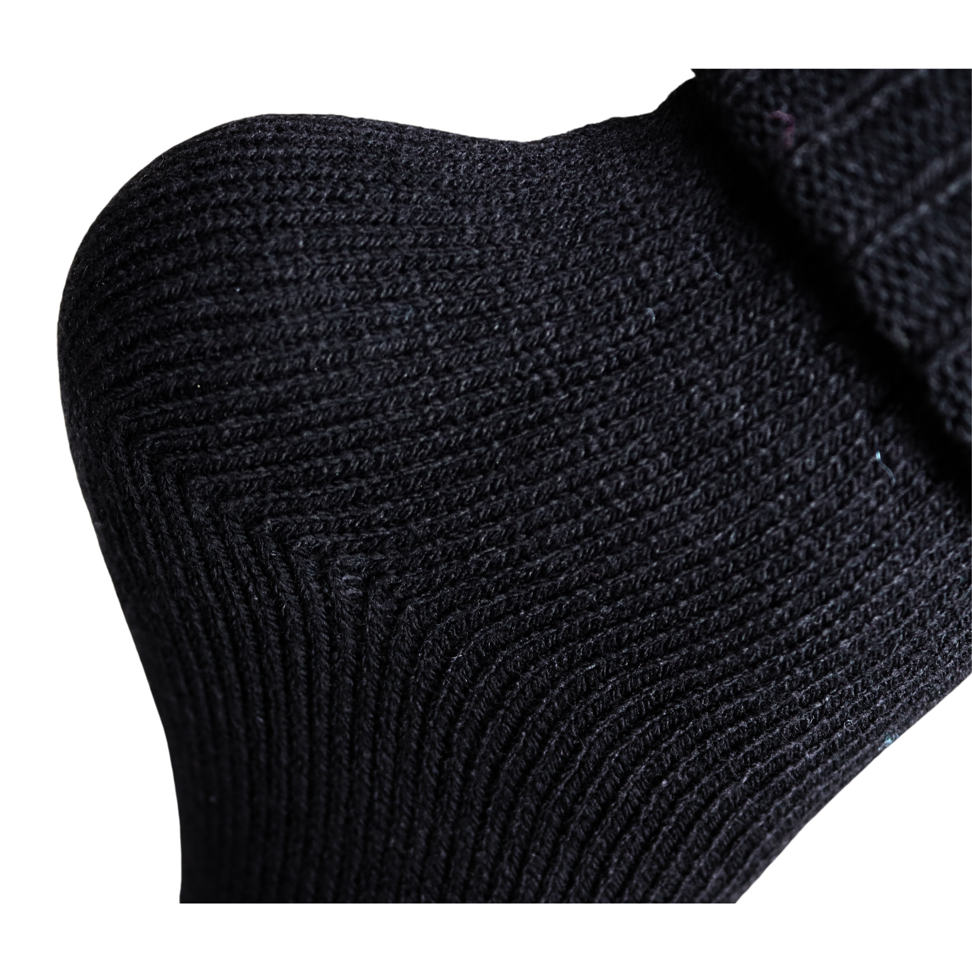 Louluu Wool Black Colour Turn Cuff Soft Ankle Socks