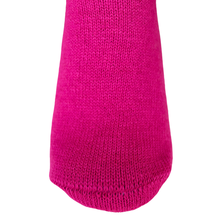 Louluu Wool Fuchsia Colour Turn Cuff Soft Ankle Socks