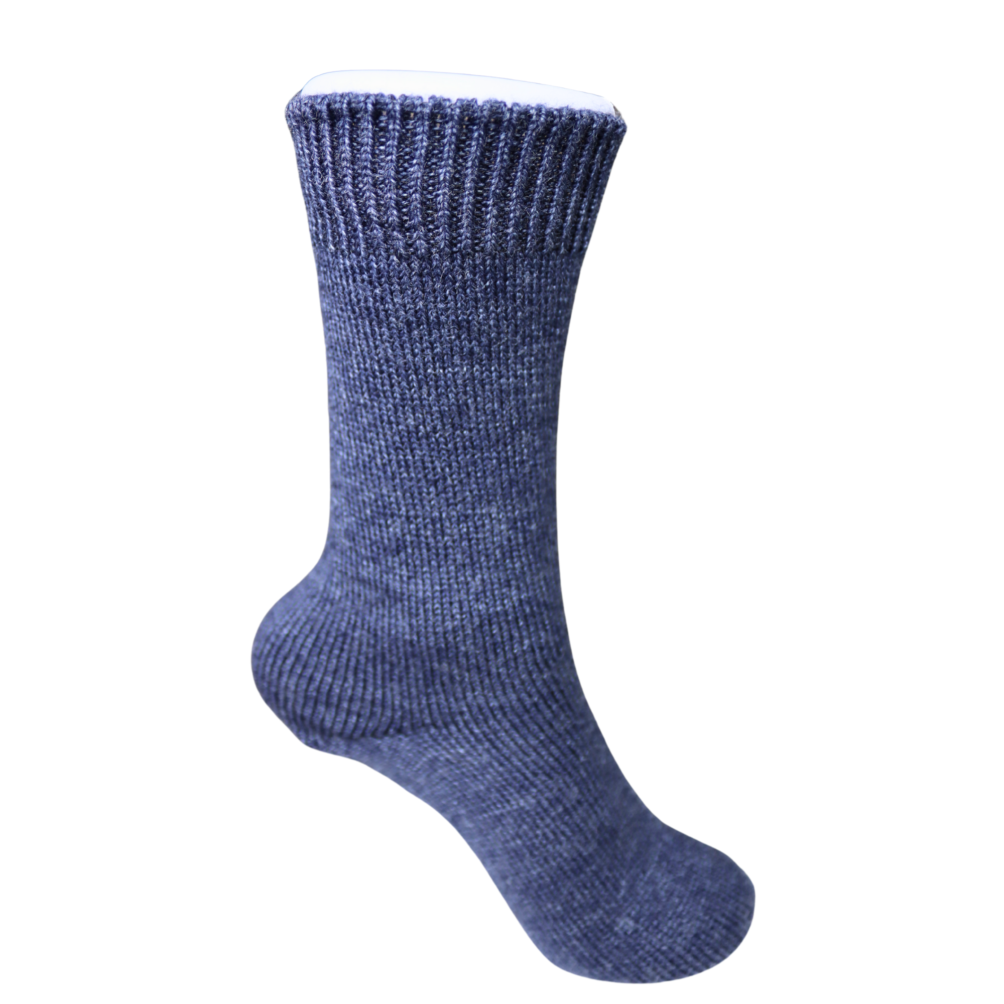 Louluu Women Blue Colour Lambswool Socks