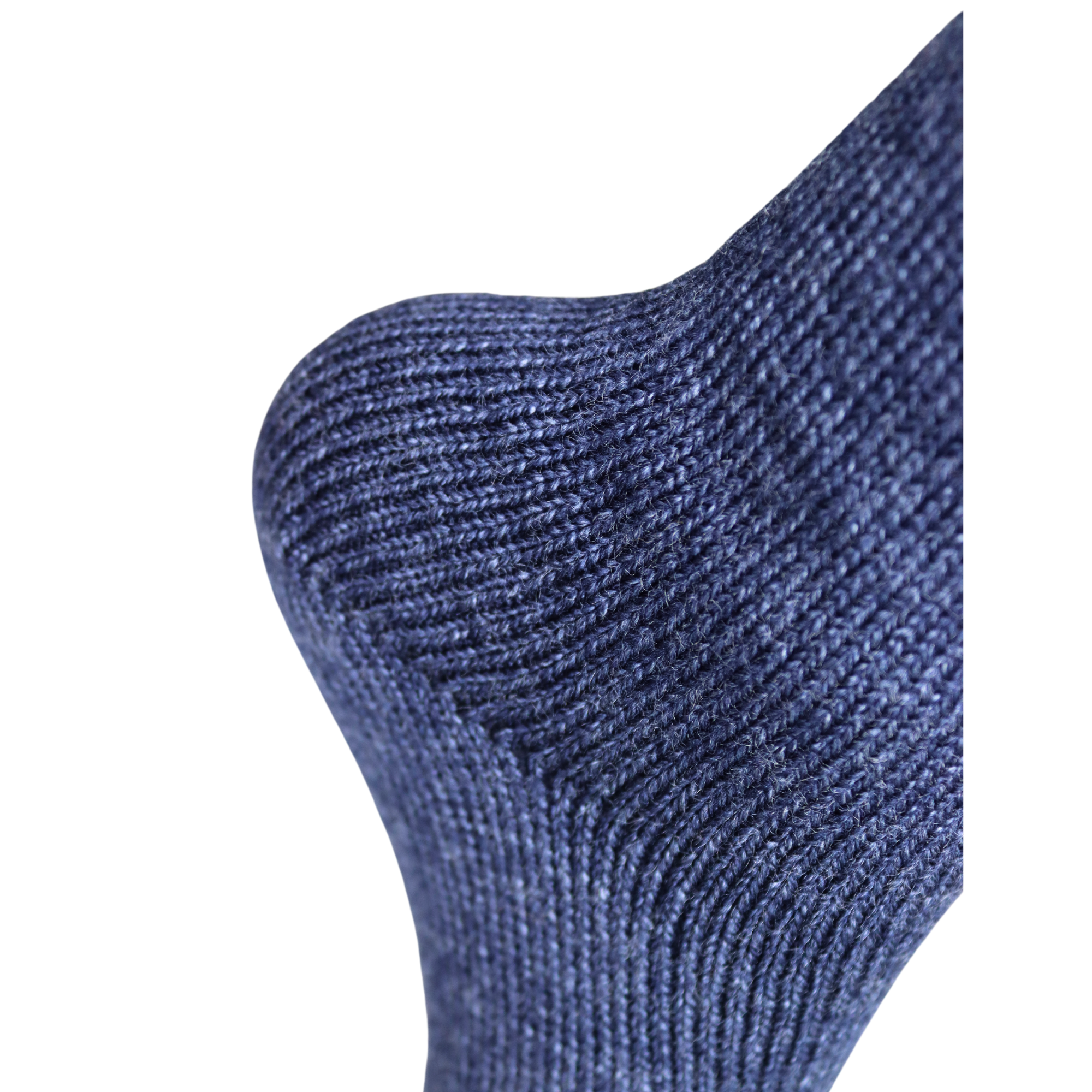 Louluu Women Blue Colour Lambswool Socks