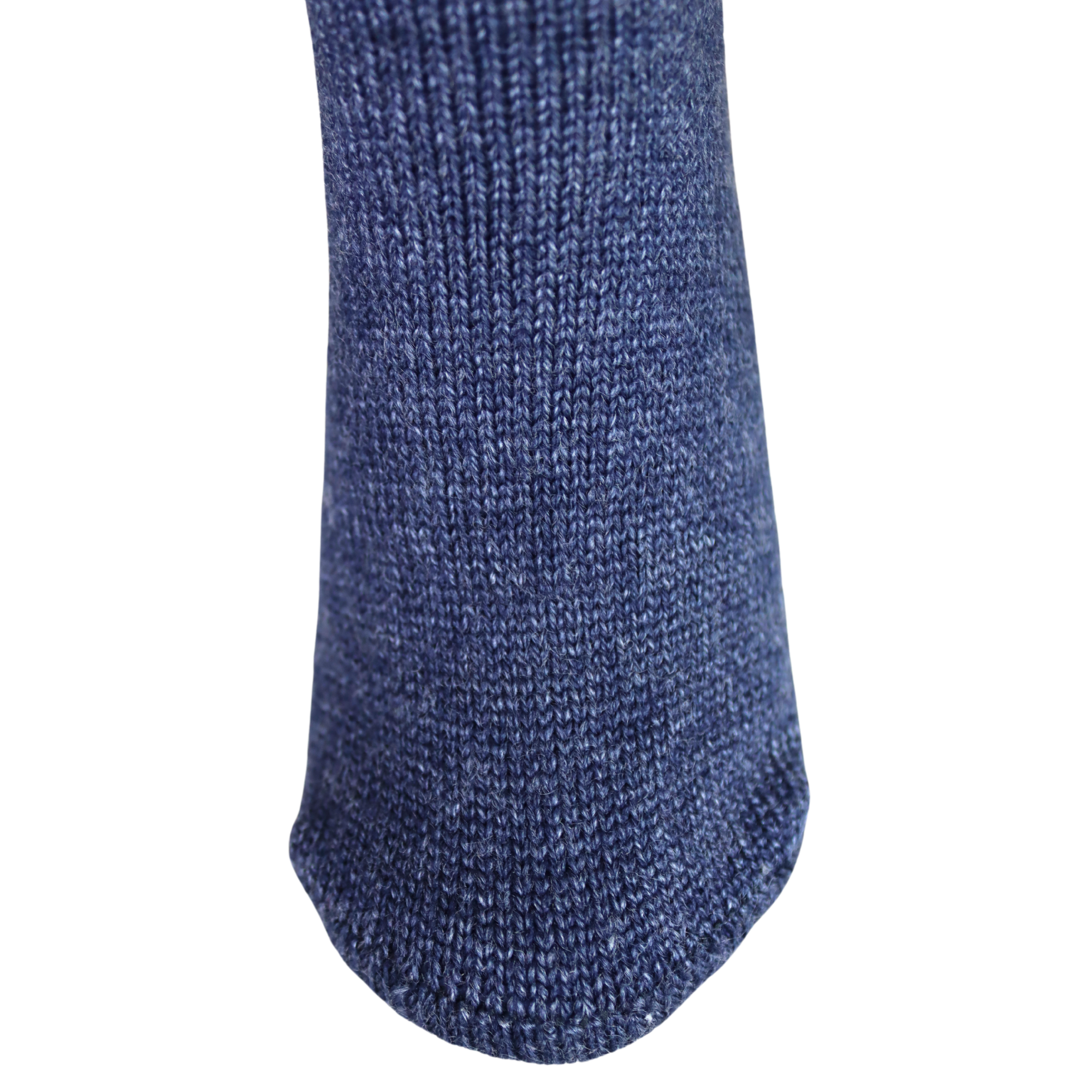 Louluu Women Blue Colour Lambswool Socks