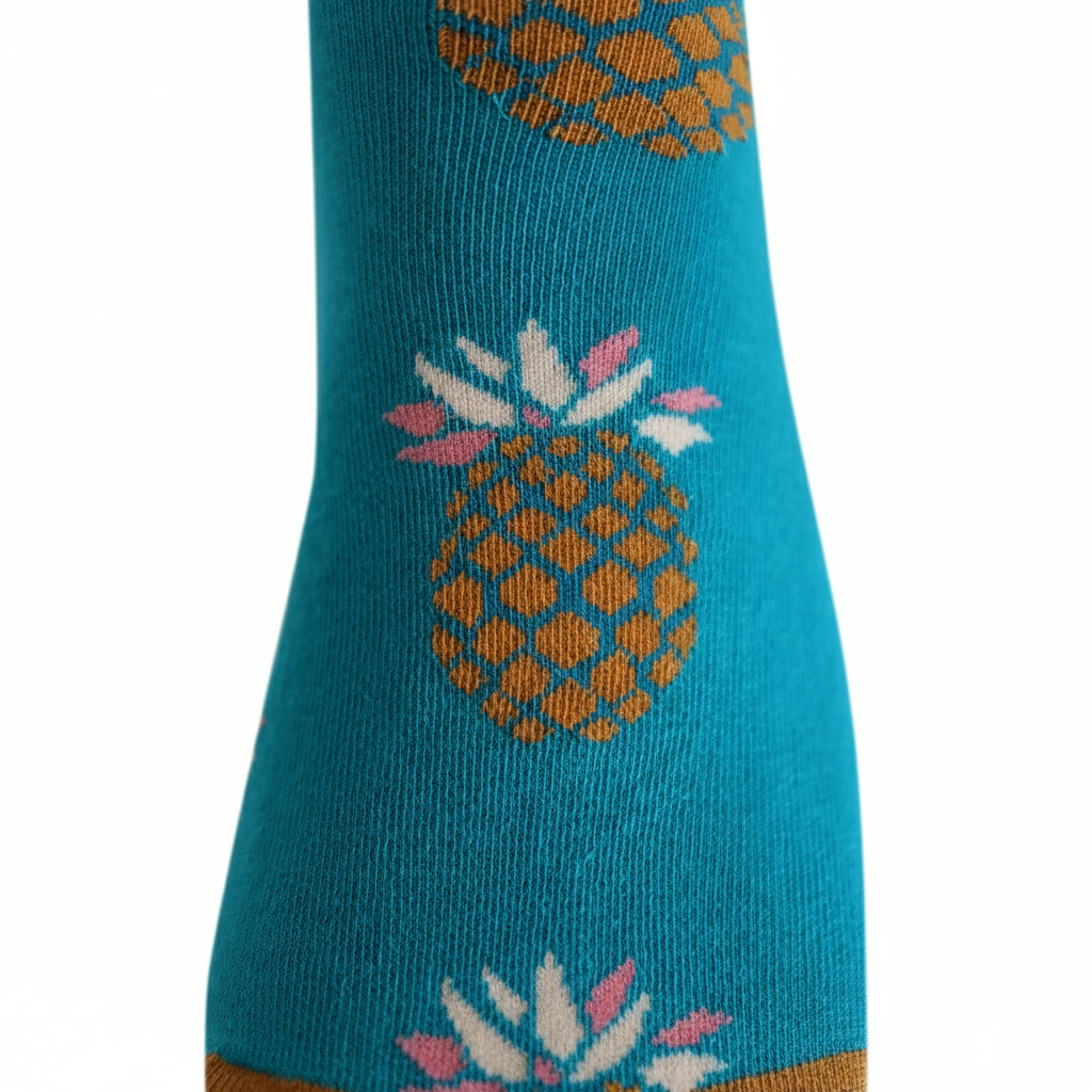 Louluu unisex cotton low cut socks close-up of toe and heel detail — soft &amp; durable fabric
