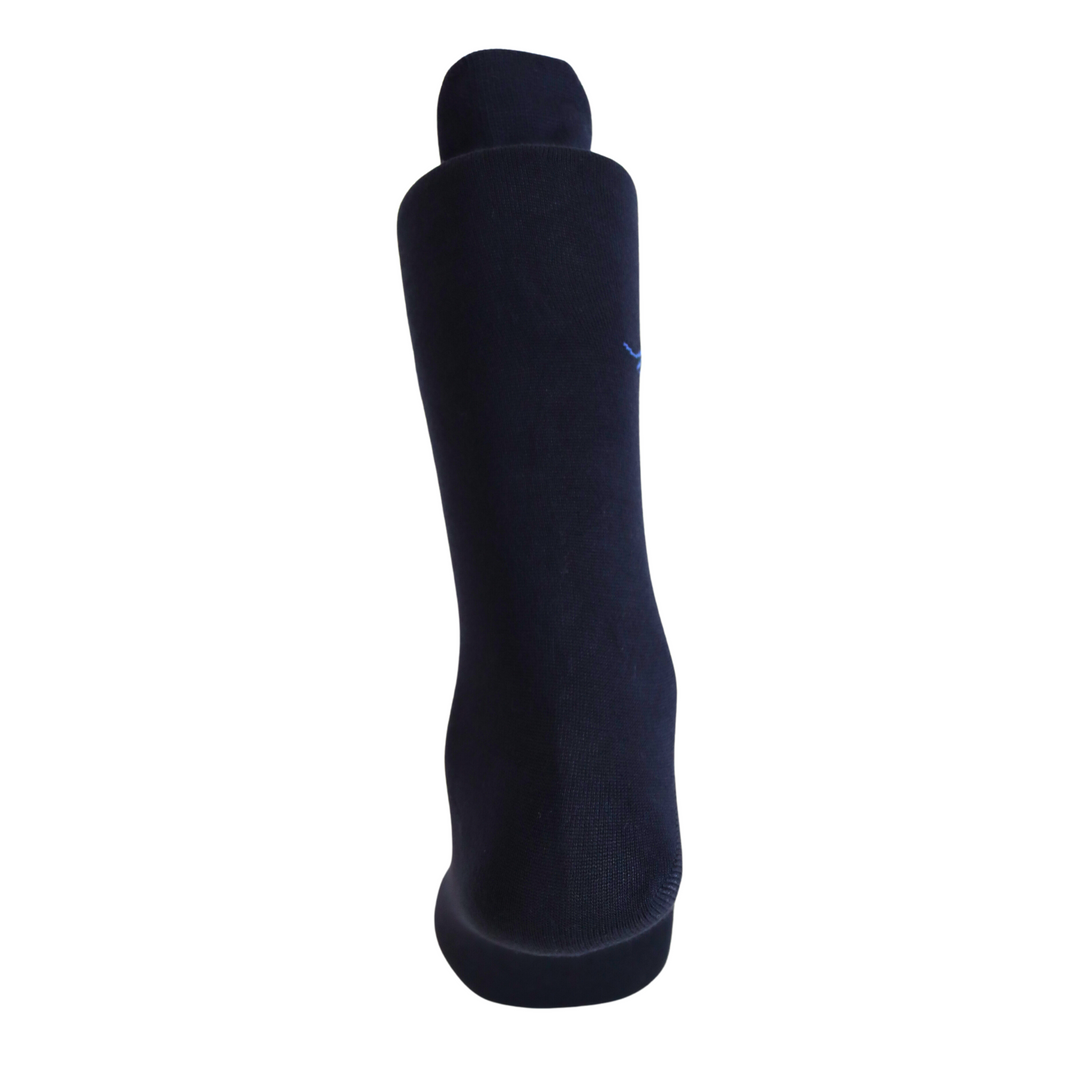 Louluu Men Plain Dark Blue Colour Bamboo Socks