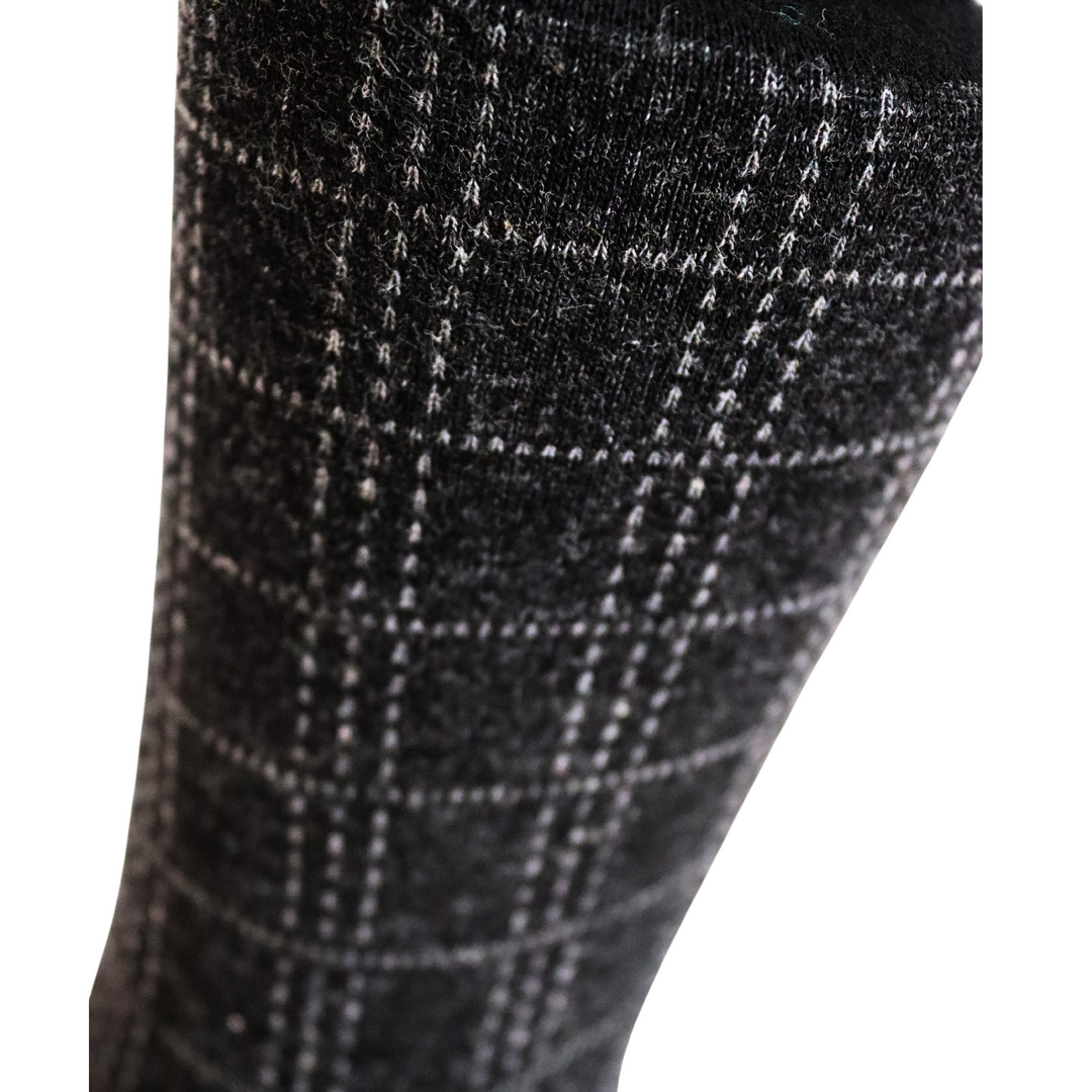 Louluu Men Quad Black Colour Bamboo Socks