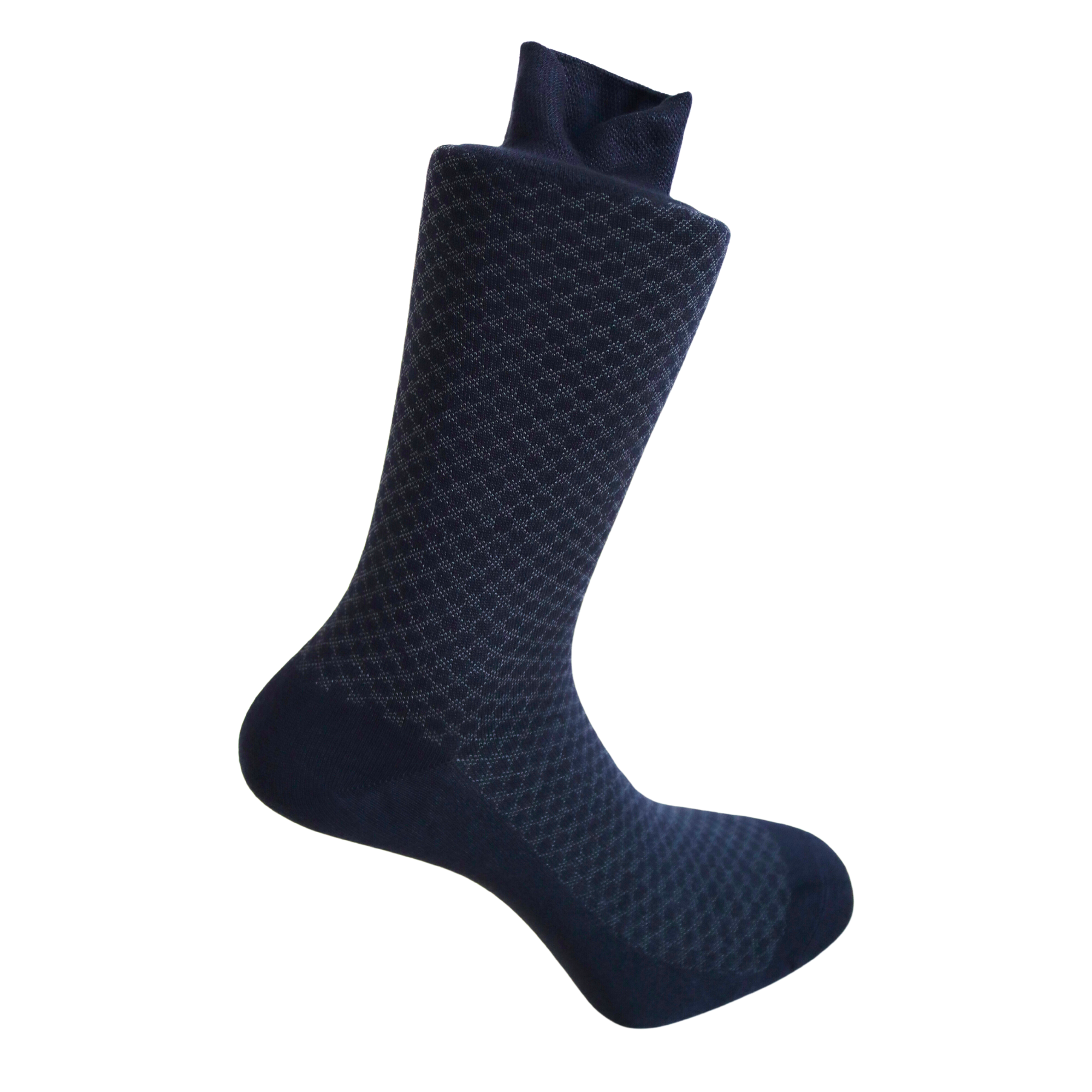 Louluu Men Roan Dark Blue Colour Bamboo Socks