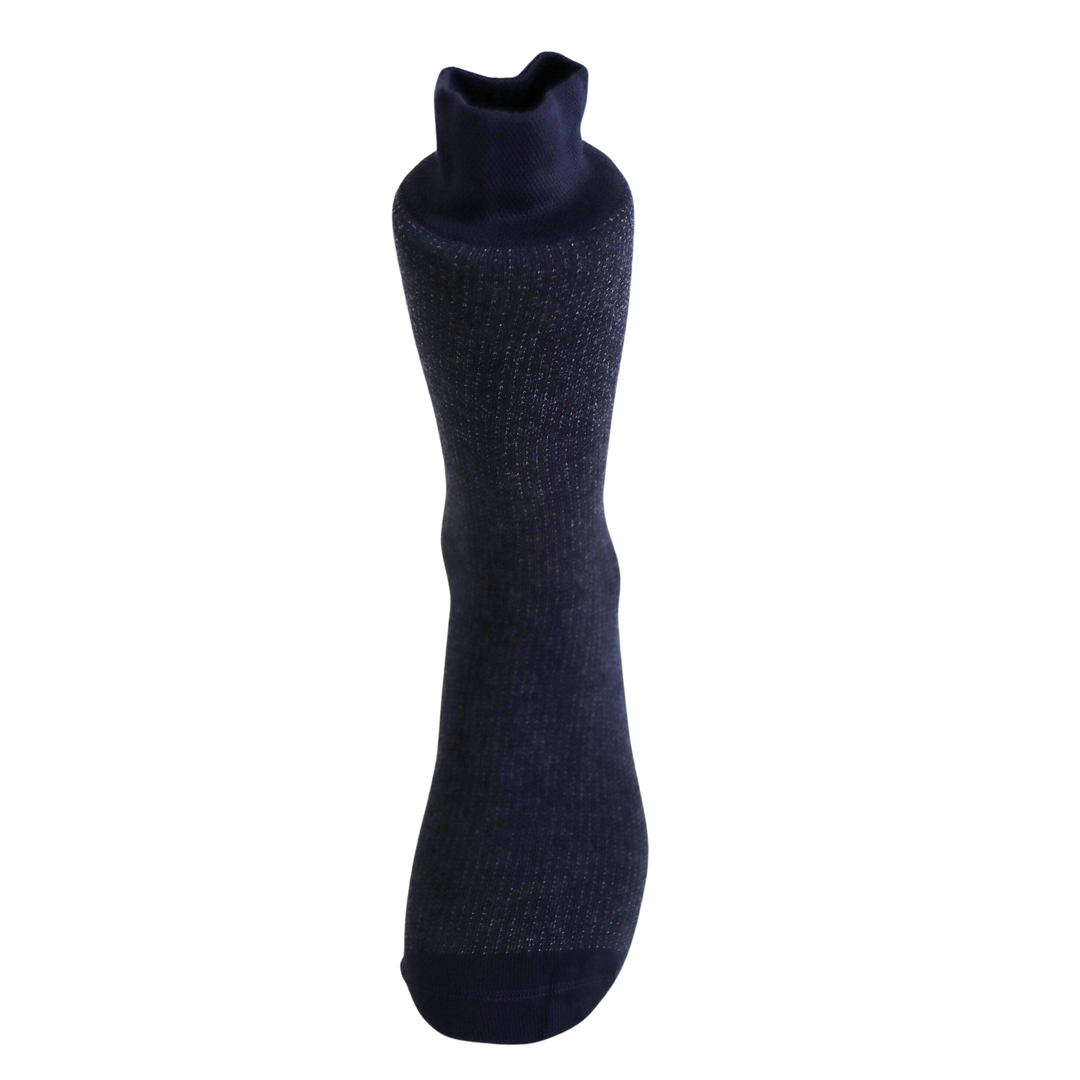 Louluu Men Wave Dark Blue Colour Bamboo Socks