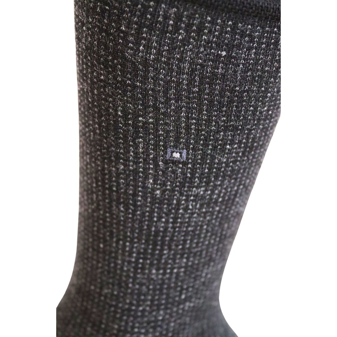 Louluu Men Wave Black Colour Bamboo Socks