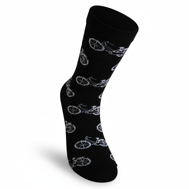 Louluu unisex cotton crew socks — pair side by side