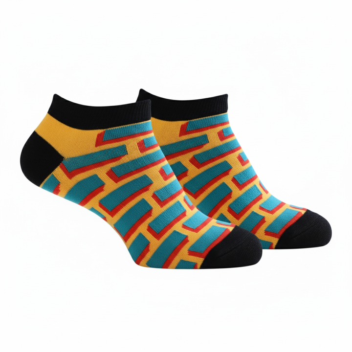 Louluu unisex cotton low cut socks — side profile view, breathable &amp; comfortable | Louluu