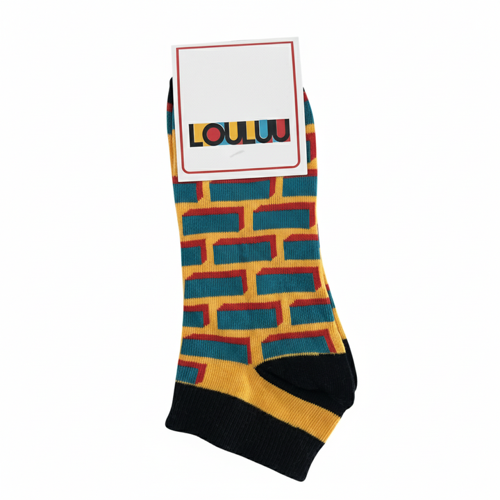 Louluu unisex cotton low cut socks close-up of toe and heel detail — soft &amp; durable fabric