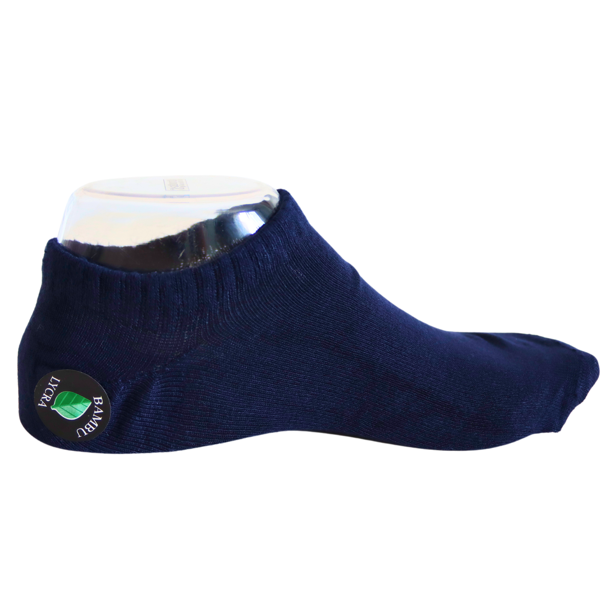 Louluu Men Dark Blue Color Sneaker Socks