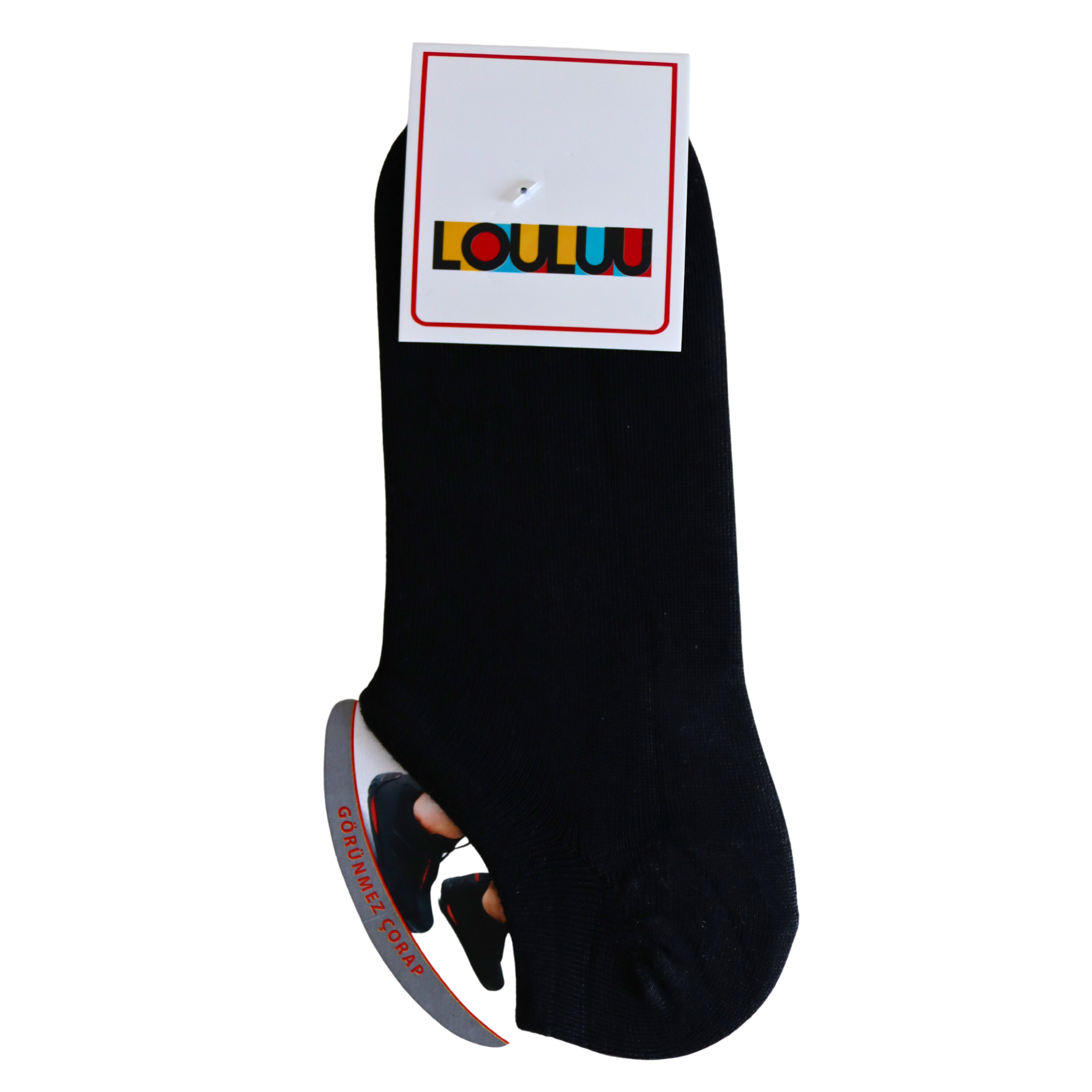 Louluu Men Black Color Sneaker Socks