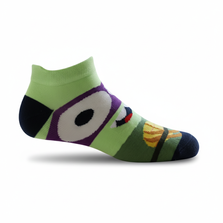 Louluu unisex cotton low cut socks — side profile view, breathable &amp; comfortable | Louluu