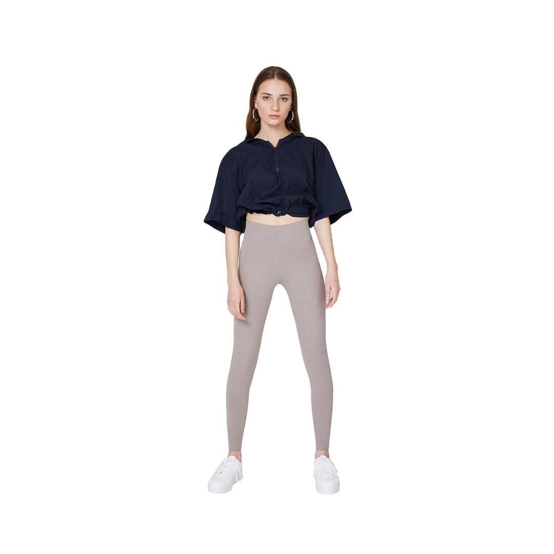 Fashiontight Brown Basic High Waisted Leggings | Fashiontight UK