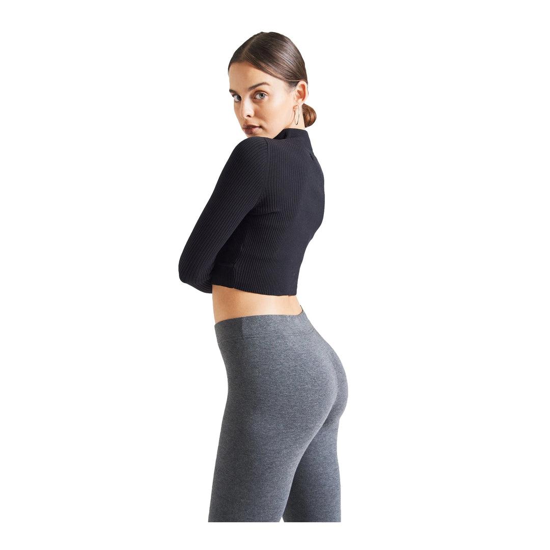 FashionTight Dark Grey Basic Full Length Leggings | Fashiontight UK