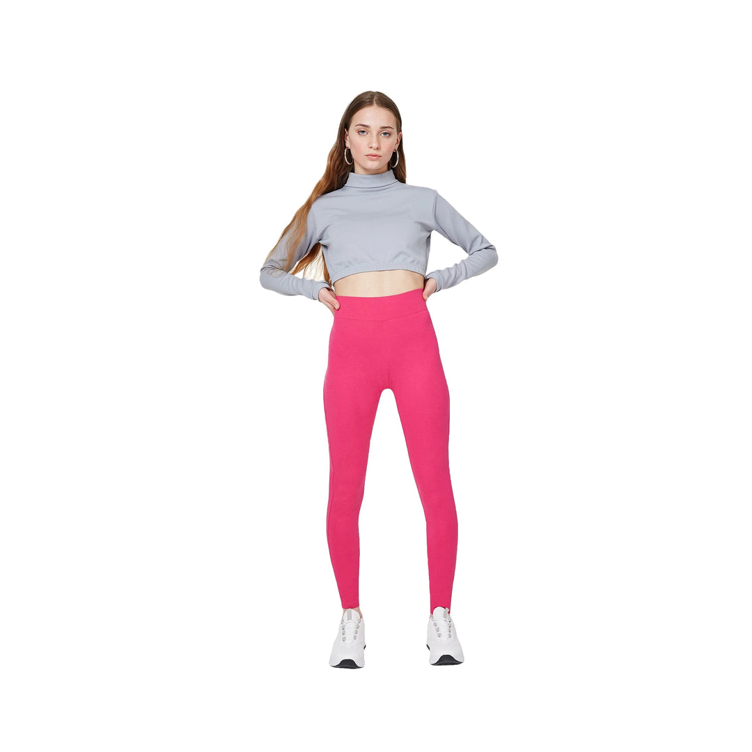 FashionTight Pink Classic High Waisted Leggings | Fashiontight UK