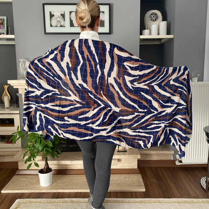 Fashiontight Eyfel-Zebra Patterned Shawls | Fashiontight UK