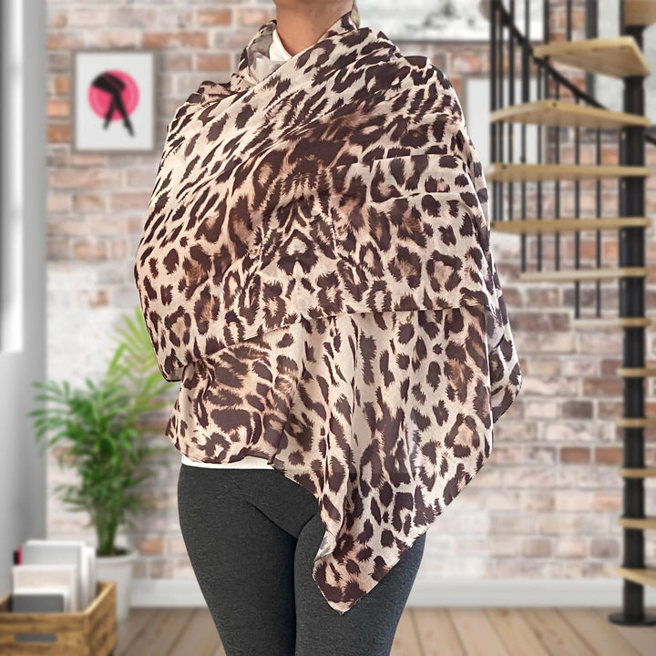 Fashiontight Marbled-Leopard Shawls | Fashiontight UK