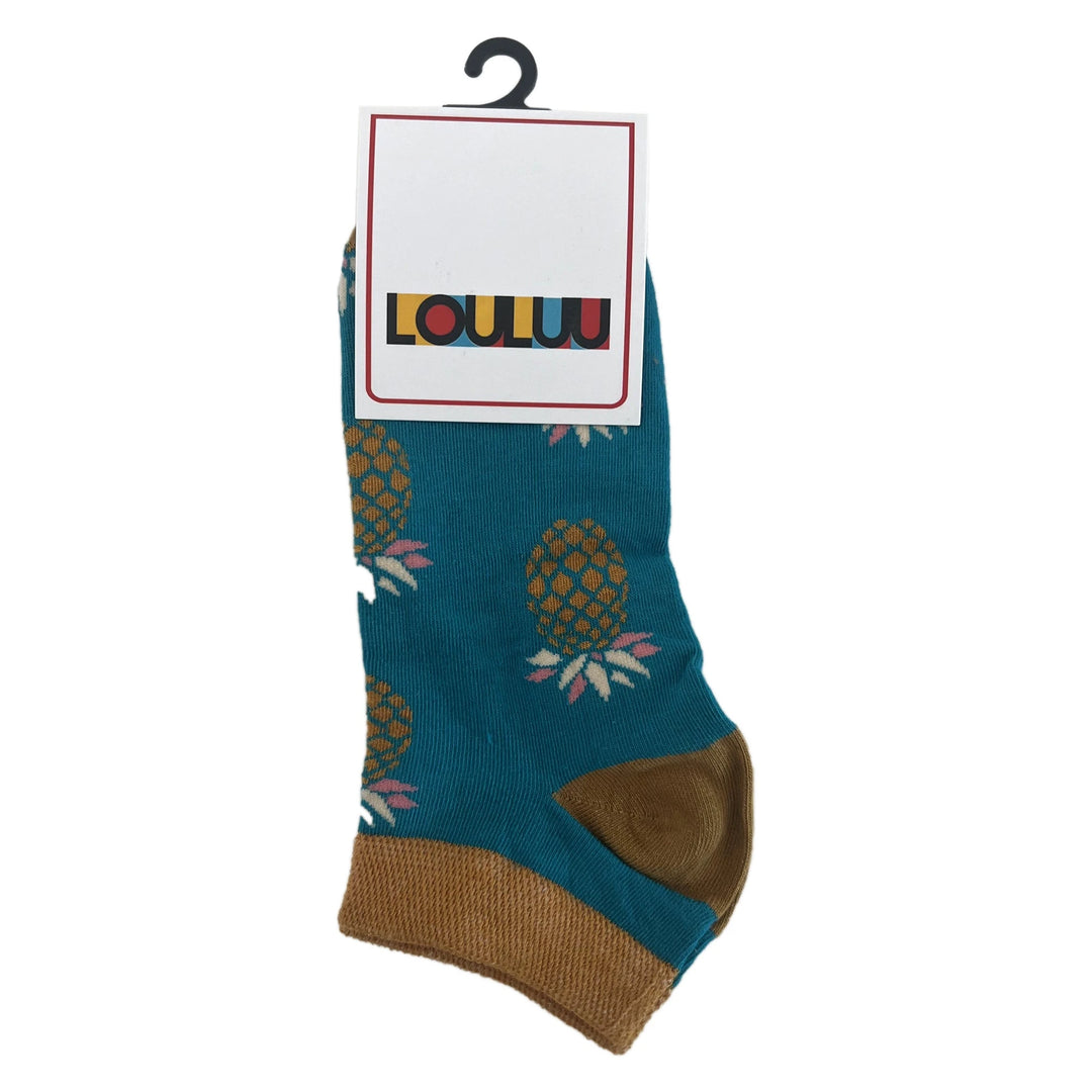 Louluu Ananas Low Cut Socks | Fashiontight UK