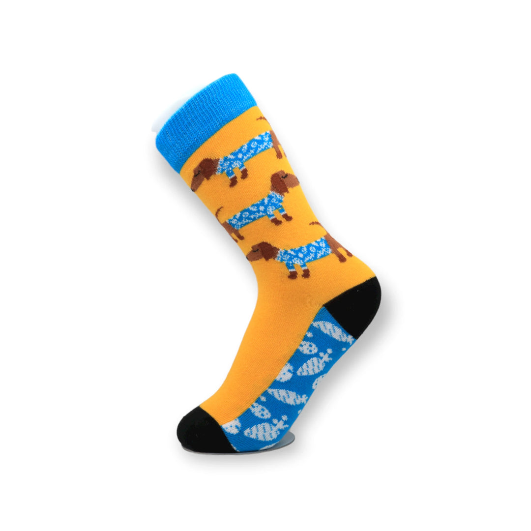 Louluu Colourful Dog Funny Socks | Fashiontight UK