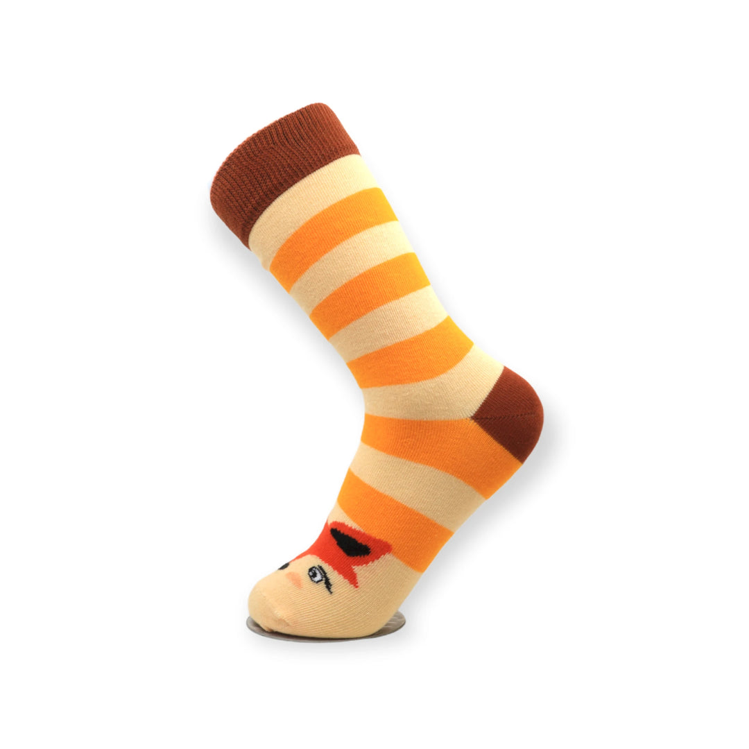 Louluu Colourful Fox Funny Socks | Fashiontight UK