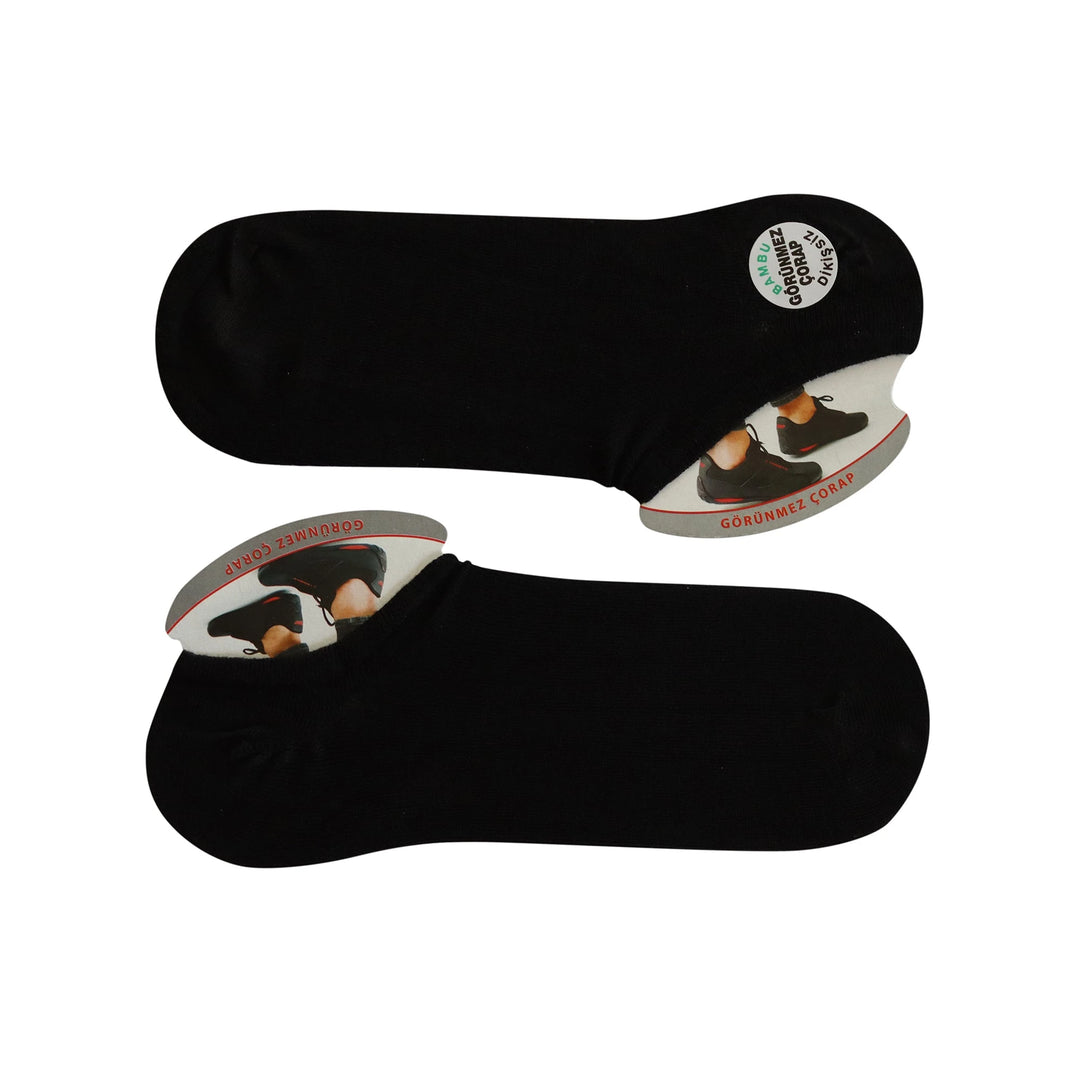 Louluu Men Black Color Sneaker Socks | Fashiontight UK