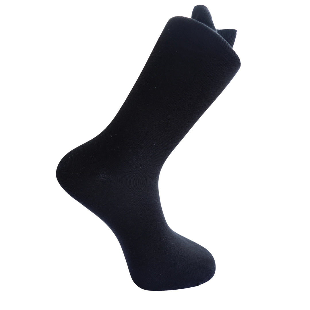 Louluu Men Black Colour Bamboo Socks | Fashiontight UK