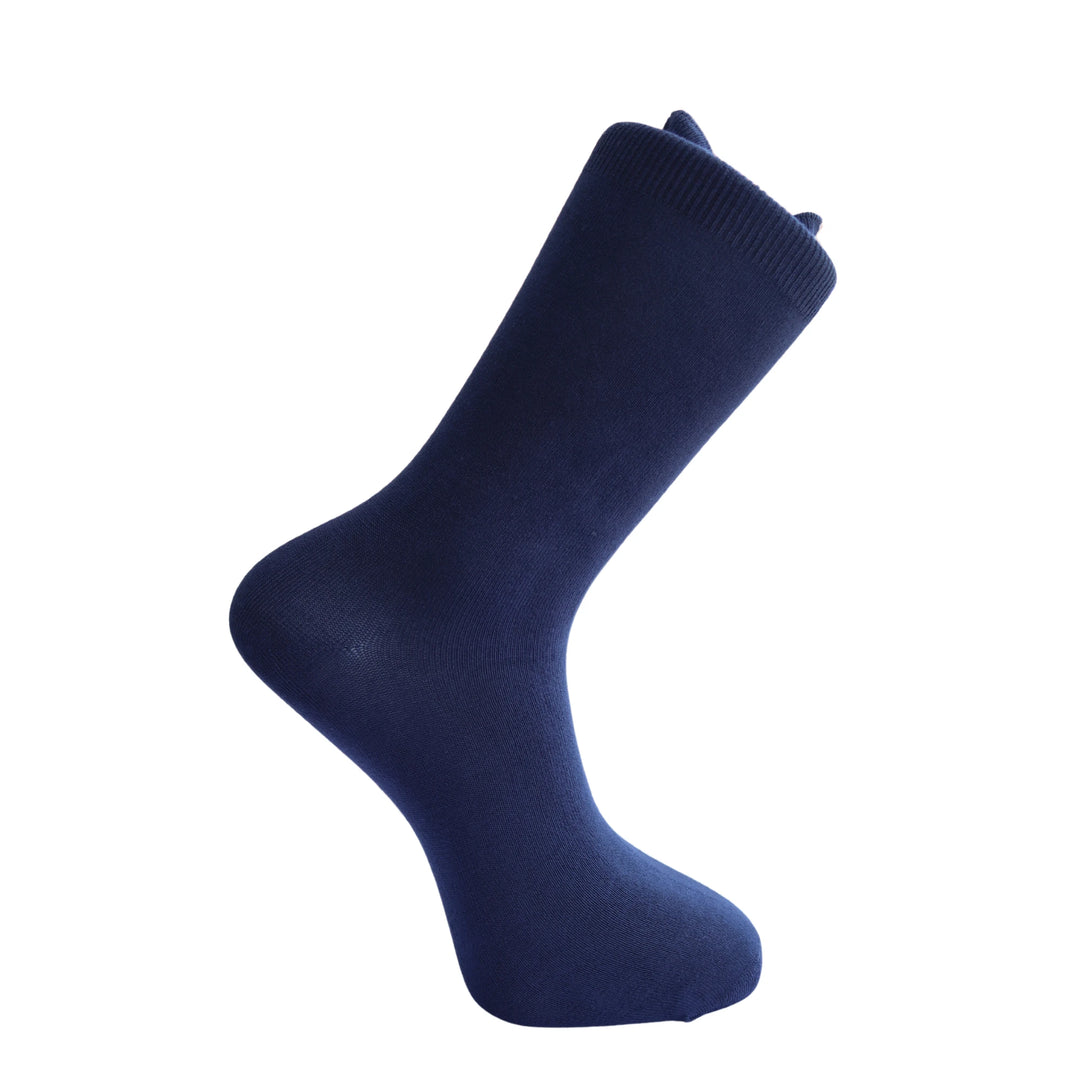 Louluu Men Dark Blue Colour Bamboo Socks | Fashiontight UK