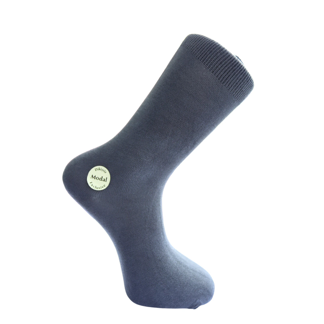 Louluu Men Grey Colour Bamboo Socks | Fashiontight UK