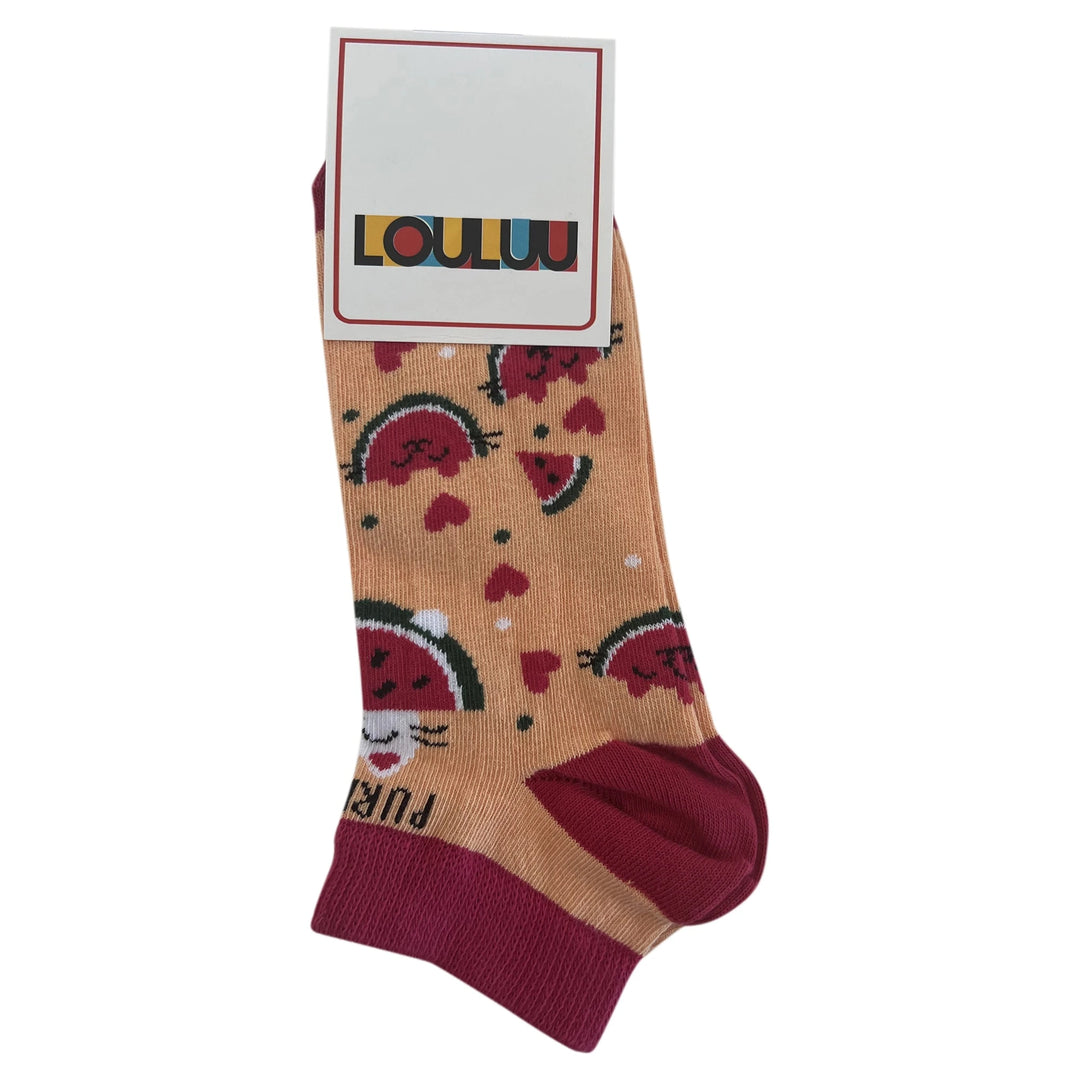 Louluu Watermelon Low Cut Socks | Fashiontight UK