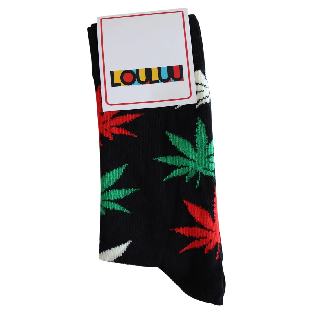 Louluu Weed Crew Socks | Fashiontight UK