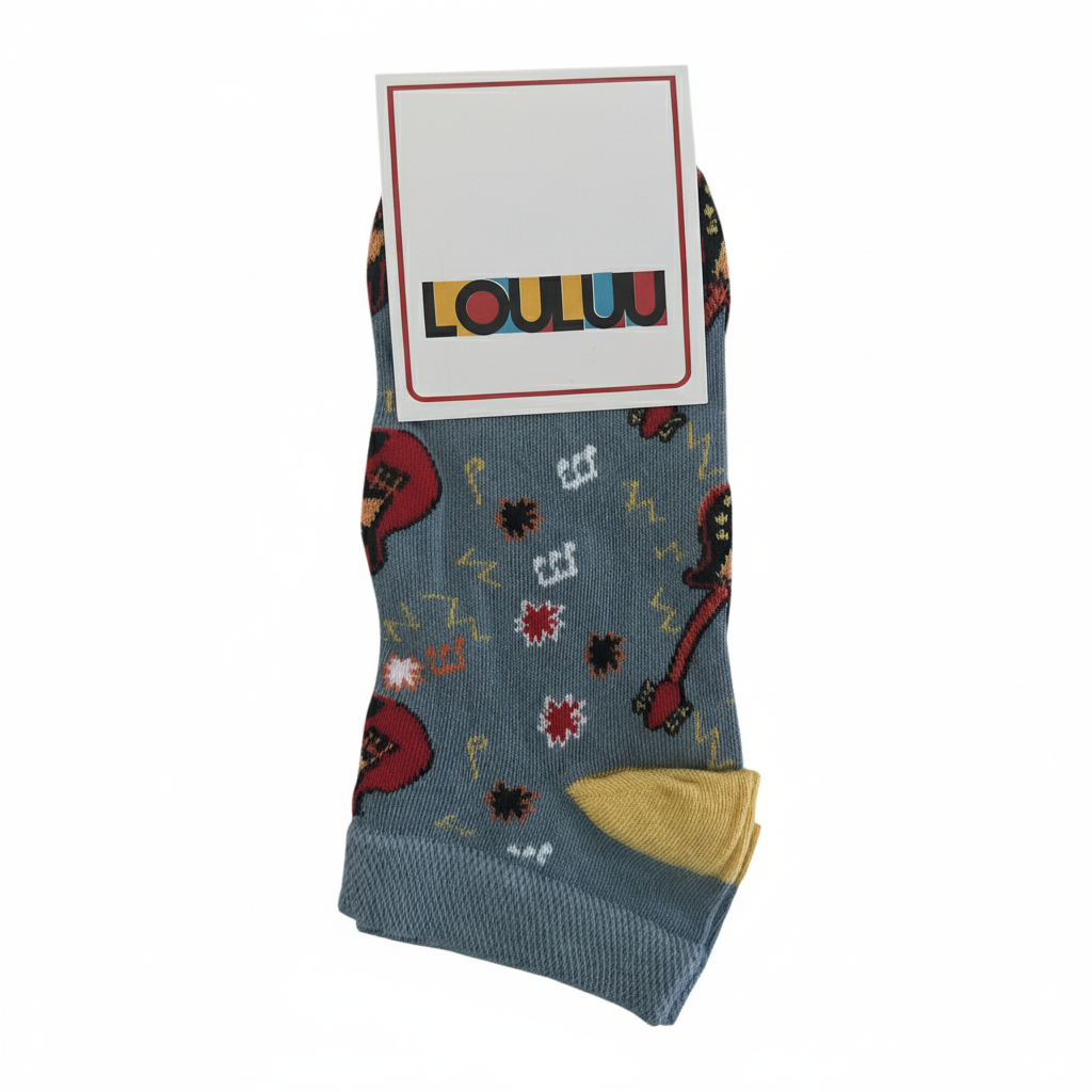 Louluu unisex cotton low cut socks — folded flat lay