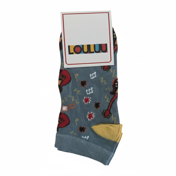 Louluu unisex cotton low cut socks — folded flat lay