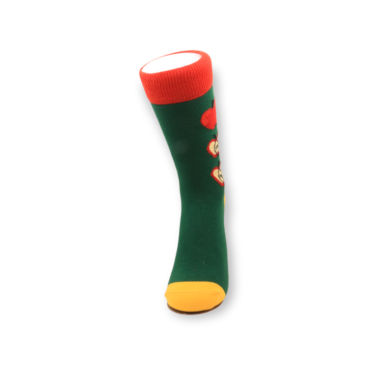 Louluu unisex combed cotton socks close-up of toe and heel detail — soft &amp; durable fabric