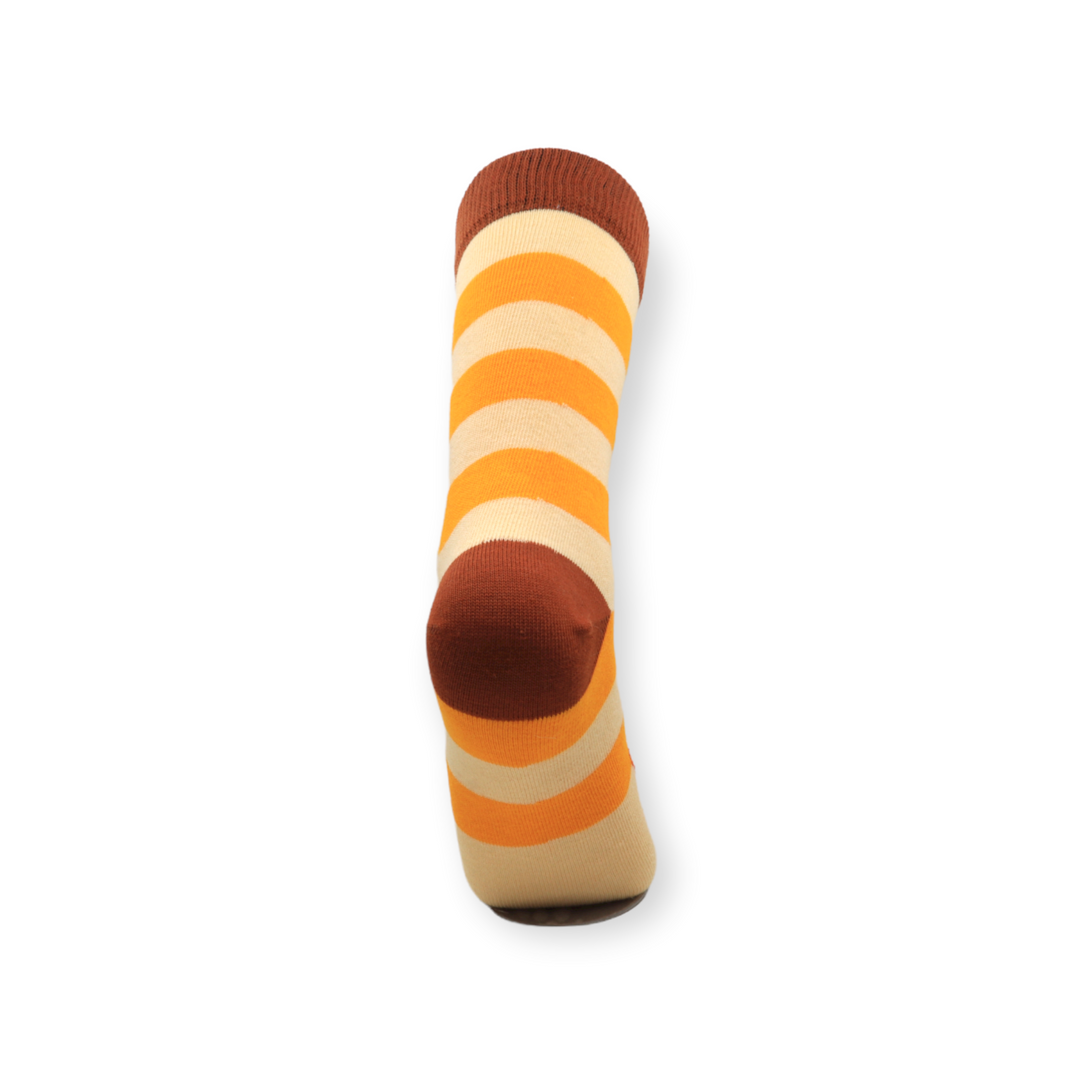 Louluu unisex combed cotton Fox socks — close-up of fabric texture, UK sizes available at Louluu