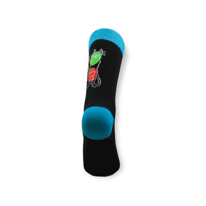 Louluu unisex combed cotton Cat socks — side profile view, breathable &amp; comfortable | Louluu