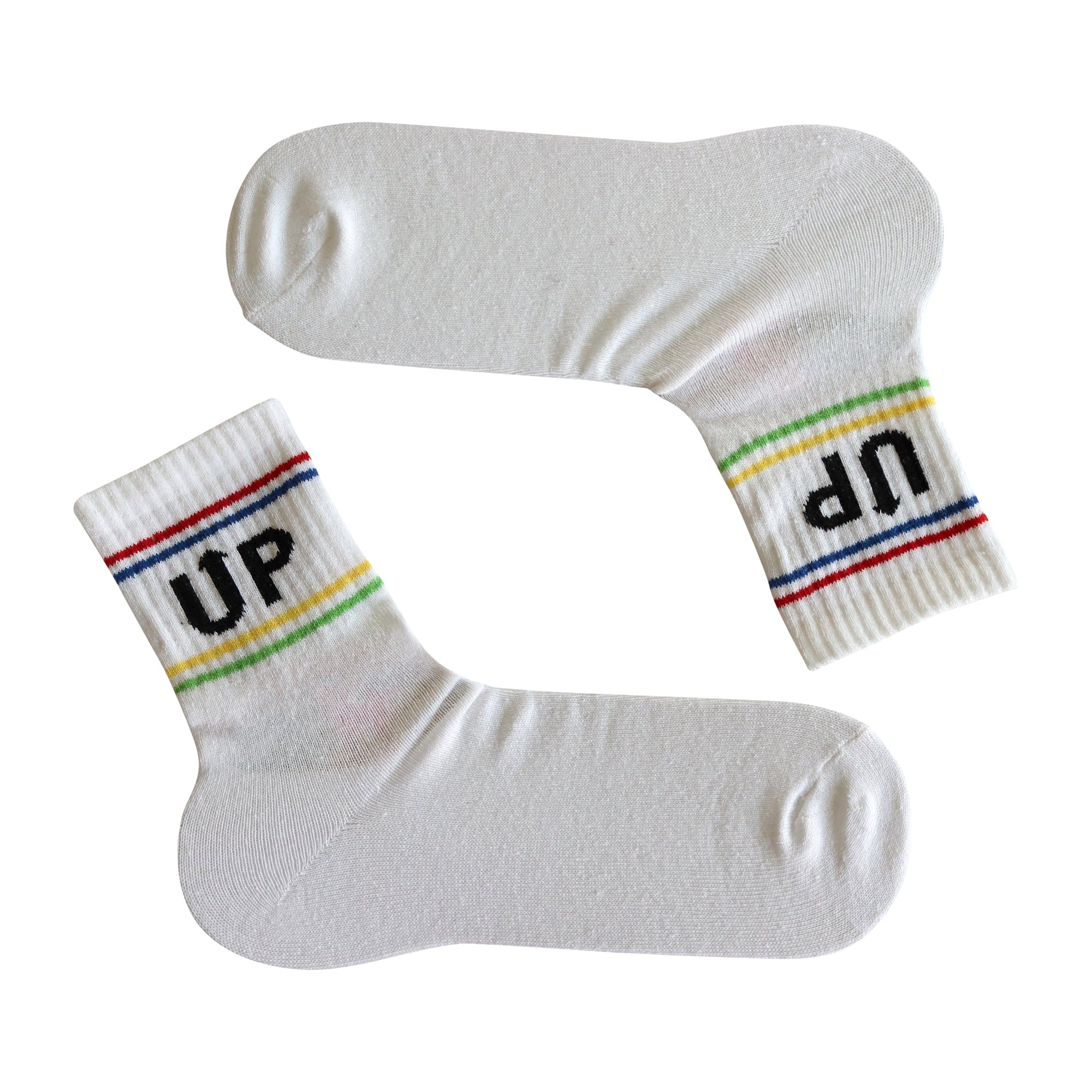 Louluu Women UP White-Color Tennis Ankle Socks