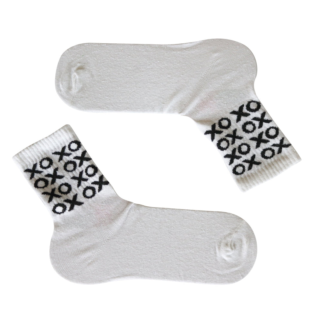 Louluu Women XOX Design Tennis Ankle Socks