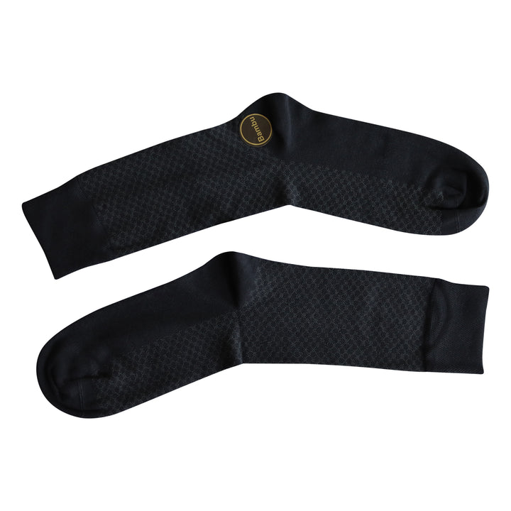 Louluu Men Roan Dark Blue Colour Bamboo Socks